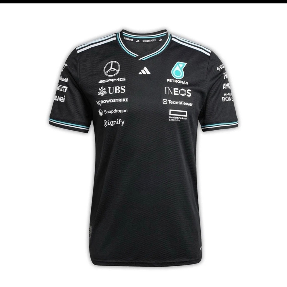 Mercedes-AMG PETRONAS Black Team Mens T-Shirt